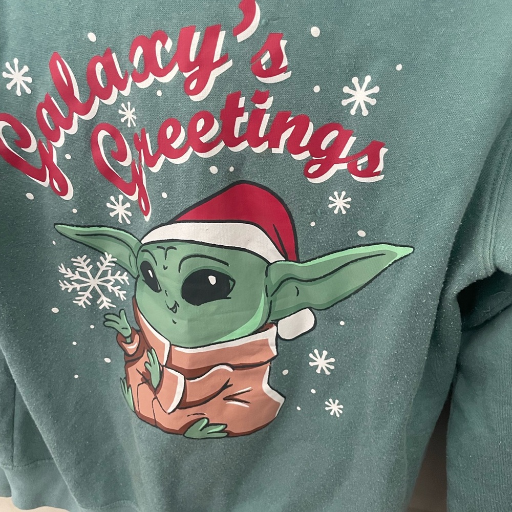 Star Wars Green Sweatshirt Casual - Picture 4 of 5